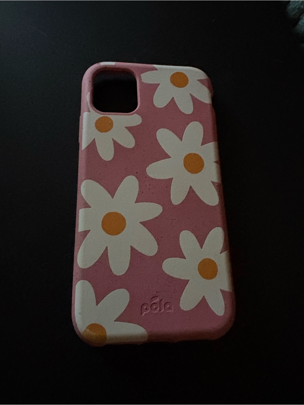 Pela Pink Daisy Compostable iPhone 11 Case | Floral Eco-Friendly Phone Case